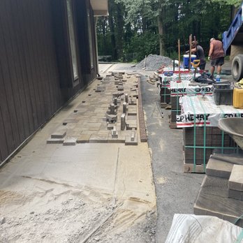 Lang's Landscaping - Walkway in progress - Landscaping Near Me - Palmerton, Pennsylvania Lang's Landscaping - Walkway in progress - Landscaping Near Me - Palmerton, Pennsylvania