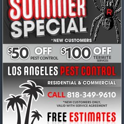 Reliant Pest Control - Summer Special for new customers save $50 on pest control and $100 off termite services with a service agreement #PestControl #Termites