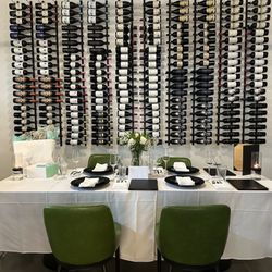 Slate Table + Bar - Private wine room