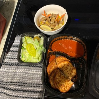 Campisi's Restaurant - salad crab claws and cheesy bread - Italian Near Me - Dallas, Texas