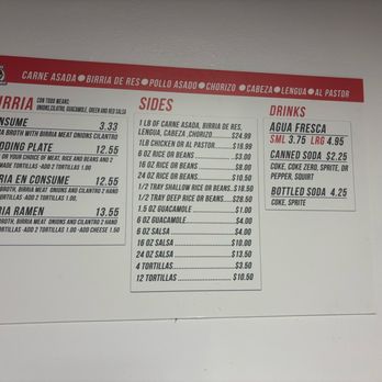 Tacos El Cheko - Menu August 2025 - Caterers Near Me - Beaumont, California