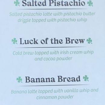 Sweet B Cafe - St. Patrick's Day themed drinks - Cafes Near Me - Rocky Hill, Connecticut Sweet B Cafe - St. Patrick's Day themed drinks - Cafes Near Me - Rocky Hill, Connecticut