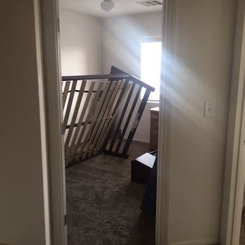 First Choice Moving and Storage - Bunk beds left on its side. The bottom half was left in the garage the same way. Didn't even bother to move it. - Movers Near Me - North Las Vegas, Nevada First Choice Moving and Storage - Bunk beds left on its side. The bottom half was left in the garage the same way. Didn't even bother to move it. - Movers Near Me - North Las Vegas, Nevada