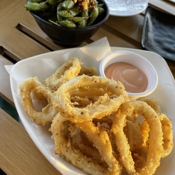 Wazabi Sushi - Orange - Calamari and spicy edamame - Sushi Bars Near Me - Orange, California