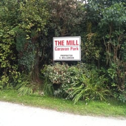 Mill Caravan Park - No Nonsense sign!