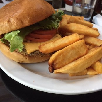 London's Pub & Grill - Vegetarian quinoa burger. Fries were very good. That's about it. - British Near Me - Artesia, California London's Pub & Grill - Vegetarian quinoa burger. Fries were very good. That's about it. - British Near Me - Artesia, California