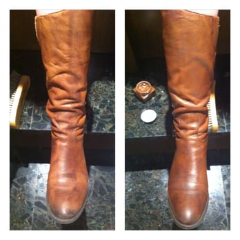 The Grove Shine - Before (left) and after (right). - Shoe Repair Near Me - Los Angeles, California