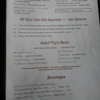 May's Seafood Restaurant - Menu - Seafood Near Me - Frederick, Maryland