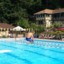Lake Mohawk Pool - Two Diving Boards (and a Slide too)