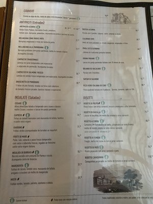 Menu photo 4 Azzurra Ristorante Rio de Janeiro, RJ
