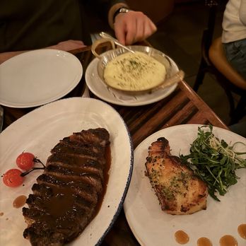Catch - NY Strip Steak, Mashed Potatoes, Miso Glazed Sea Bass - Sushi Bars Near Me - West Hollywood, California Catch - NY Strip Steak, Mashed Potatoes, Miso Glazed Sea Bass - Sushi Bars Near Me - West Hollywood, California