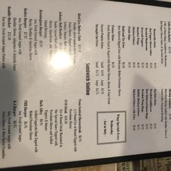 Iron Horse Bar & Grille - Menu
