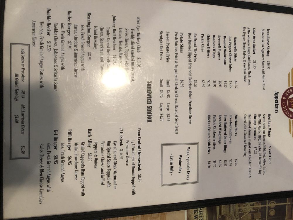 Food from Iron Horse Bar & Grille