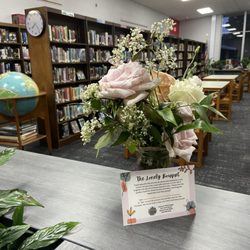 Victoria's Floral Design & Gifts - The Lonely Bouquet has found a new home in the Benzie Central High School Library