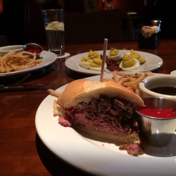 BrickTop's - French Dip Sandwich. Deviled Eggs and Sugar Bacon. - New American Near Me - Franklin, Tennessee