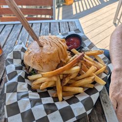 The Camphouse - Burger was a handful.