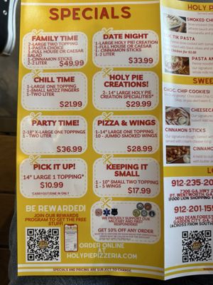 Menu photo 2 Holy Pie Pizzeria Statesboro, GA
