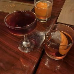 Rail Station & Ale House - Black manhattan an OldFashioned and Lions tail. Delish!