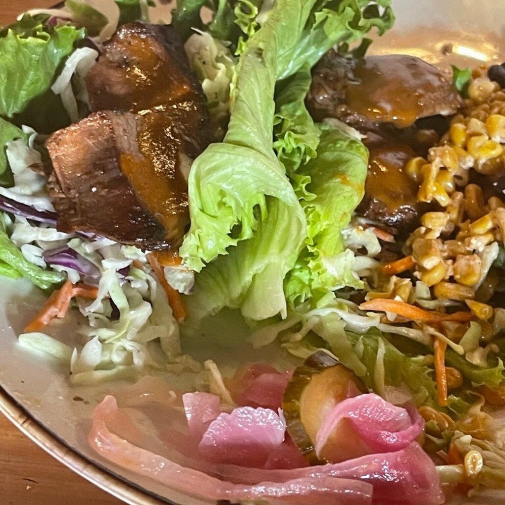 Table Mesa - Korean BBQ tacos on lettuce - Latin American Near Me - Bentonville, Arkansas Table Mesa - Korean BBQ tacos on lettuce - Latin American Near Me - Bentonville, Arkansas