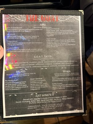 Menu photo 2 The Goat Pub and Grill Rockford, IL Menu photo 2 The Goat Pub and Grill Rockford, IL