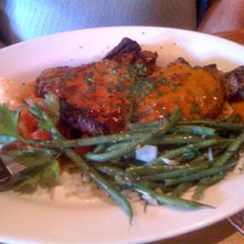 Cafe Rustica - Cattlemen's Rib Eye with Green Peppercorn Sauce (double thick butterfly cut) - French Near Me - Carmel Valley, California Cafe Rustica - Cattlemen's Rib Eye with Green Peppercorn Sauce (double thick butterfly cut) - French Near Me - Carmel Valley, California