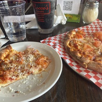 Rocco's Tavern - 10" Cheese Pie with sausage onion tomato Plus a Guinness - Pizza Near Me - Culver City, California Rocco's Tavern - 10" Cheese Pie with sausage onion tomato Plus a Guinness - Pizza Near Me - Culver City, California