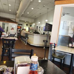 Dave's Diner - A view from the back, looking toward the front.