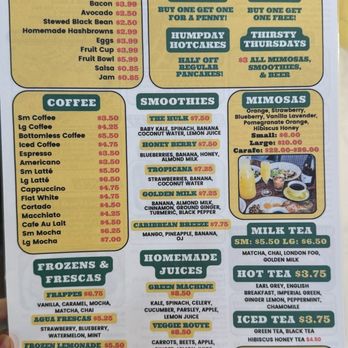Dandelion Cafe - Drink menu - Coffee & Tea Near Me - Houston, Texas