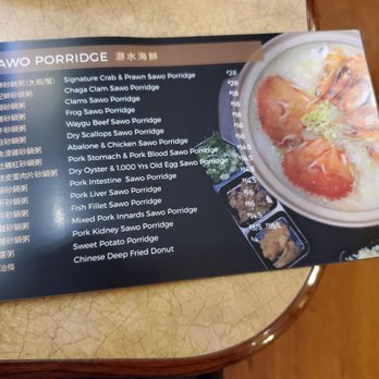 Porridge & Things - Menu - Chinese Near Me - Millbrae, California