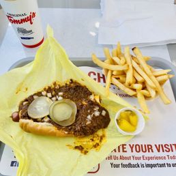 Chili Hot Dog with Cheese