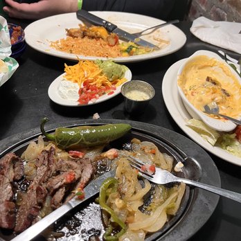 Cafe Del Rio - Left overs-- Beef fajita (bottom), flameado appetizer (right), grilled chicken platter(top) - Tex-Mex Near Me - Mesquite, Texas Cafe Del Rio - Left overs-- Beef fajita (bottom), flameado appetizer (right), grilled chicken platter(top) - Tex-Mex Near Me - Mesquite, Texas