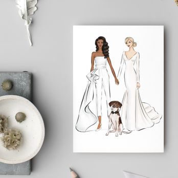 Nikisha King Design House - Custom illustration for wedding and social events - Cards & Stationery Near Me - Summit, New Jersey Nikisha King Design House - Custom illustration for wedding and social events - Cards & Stationery Near Me - Summit, New Jersey