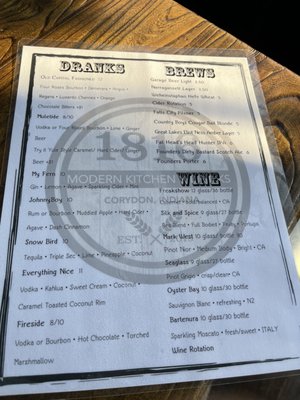 Menu photo 3 1816 Modern Kitchen & Drinks Corydon, IN Menu photo 3 1816 Modern Kitchen & Drinks Corydon, IN