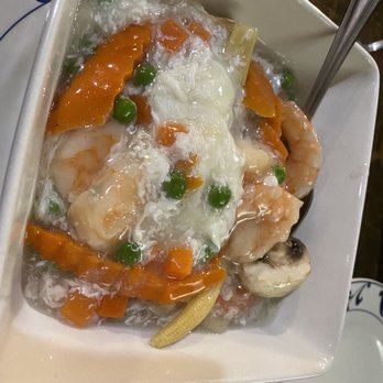 Red Lantern - 11222 shrim in Lobster sauce was good & plump shrimp, BUT my pet peeve is NOt deveined so I had to do it myself & kept slipping - Chinese Near Me - Arvada, Colorado Red Lantern - 11222 shrim in Lobster sauce was good & plump shrimp, BUT my pet peeve is NOt deveined so I had to do it myself & kept slipping - Chinese Near Me - Arvada, Colorado