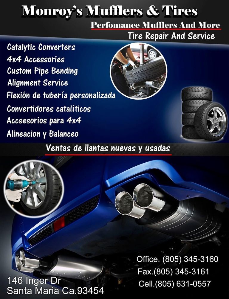 MONROY’S MUFFLERS AND TIRES Updated October 2024 17 Photos & 10