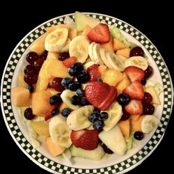 The Meadows Diner - My son's Fruit Platter (Greek yogurt was on the side) (8/22/25)
