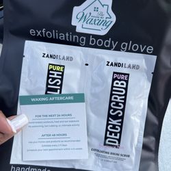 The House of Waxing - Aftercare + take home goodies. Thank you, Laine!