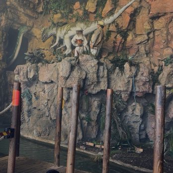 Jurassic Jungle Boat Ride - Entrance - Amusement Parks Near Me - Pigeon Forge, Tennessee