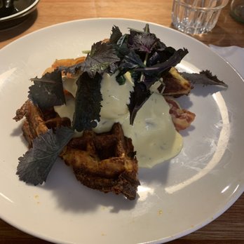 Little Collins - Waffle with hollandaise - Breakfast & Brunch Near Me - Amsterdam, New Hampshire