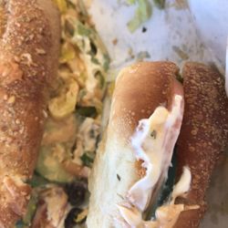 Subway - Black Forest ham footlong with light mayo and chipotle