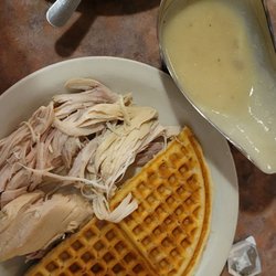 Masser's Restaurant - Chicken and waffles and gravy! Yummy!!