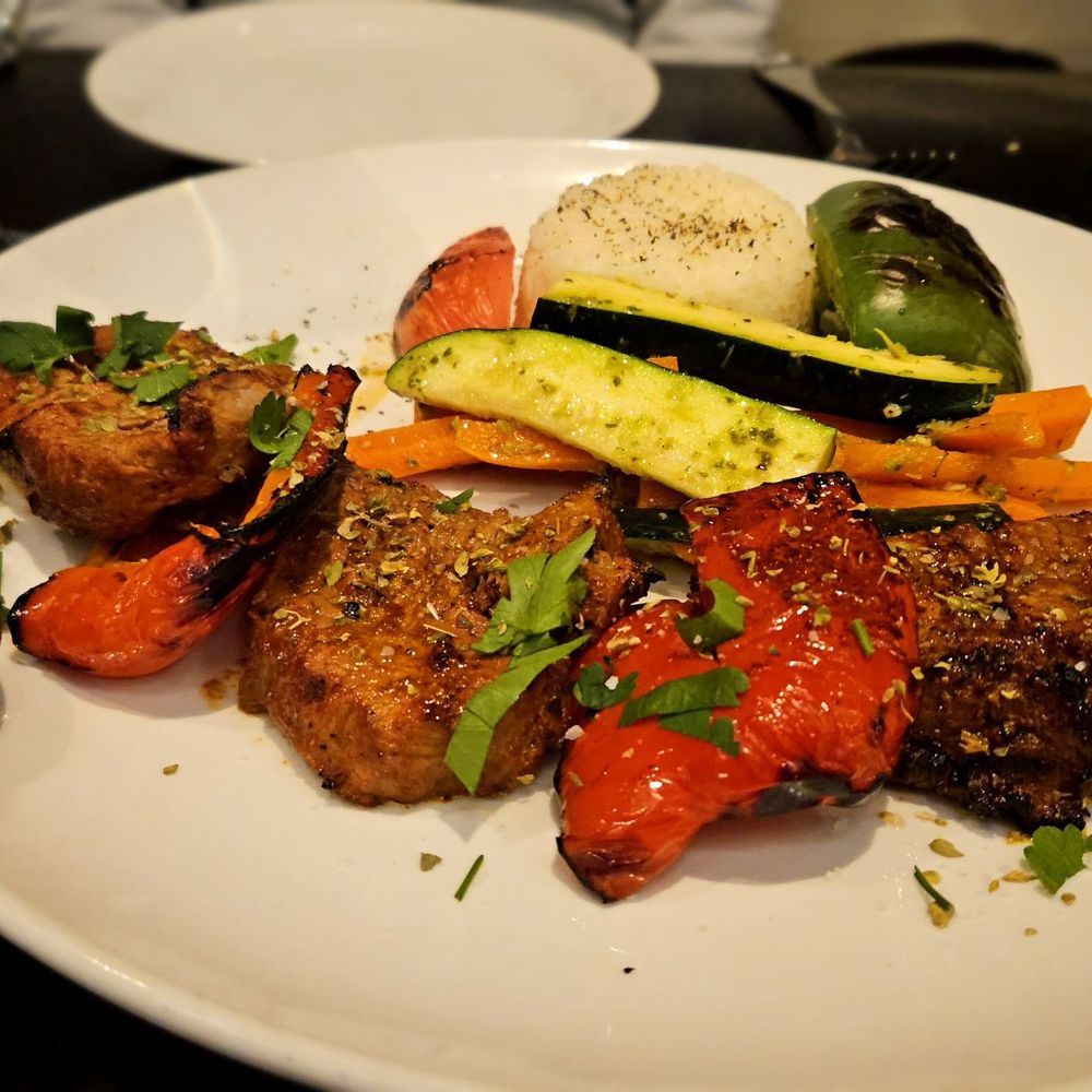 Cafe Mediterranean - Beef tenderloin kebab - Mediterranean Near Me - Cincinnati, Ohio
