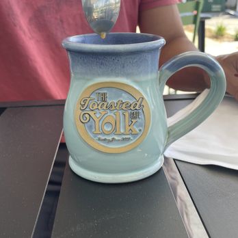 The Toasted Yolk Cafe - The mugs are pretty fancy - Breakfast & Brunch Near Me - Bradenton, Florida