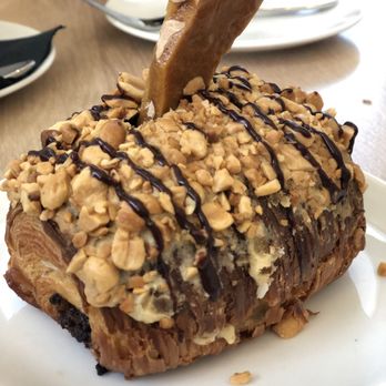 The Bindery - Peanut butter and chocolate croissant - New American Near Me - Denver, Colorado The Bindery - Peanut butter and chocolate croissant - New American Near Me - Denver, Colorado