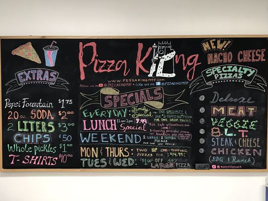 Menu photo 1 Pizza King Mount Pleasant, MI Menu photo 1 Pizza King Mount Pleasant, MI