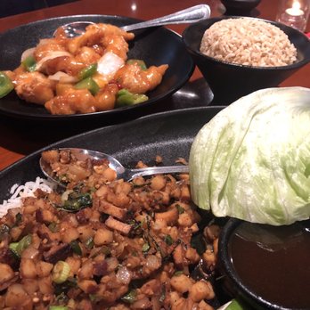 P.F. Chang's - Chang's Vegetarian Lettuce Wraps and Sweet & Sour Chicken with brown rice - Asian Fusion Near Me - Lombard, Illinois P.F. Chang's - Chang's Vegetarian Lettuce Wraps and Sweet & Sour Chicken with brown rice - Asian Fusion Near Me - Lombard, Illinois