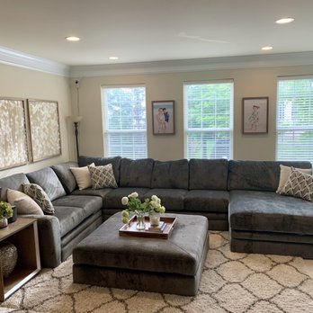 Living Spaces - Massive sectional for 1/3 of the cloud couch price. - Furniture Stores Near Me - Menifee, California