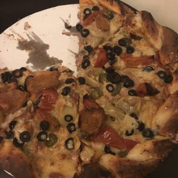 Kitchen 17 - Supreme pizza- barely any seitan pepperoni and there weren't any sausage crumbles! - Vegan Near Me - Chicago, Illinois Kitchen 17 - Supreme pizza- barely any seitan pepperoni and there weren't any sausage crumbles! - Vegan Near Me - Chicago, Illinois