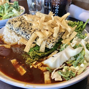 Wild Thyme Bistro - Sesame Tofu Bowl - New American Near Me - Kanab, Utah Wild Thyme Bistro - Sesame Tofu Bowl - New American Near Me - Kanab, Utah