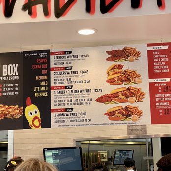Dave's Hot Chicken - Menu April 2023 - Chicken Shop Near Me - Dublin, California